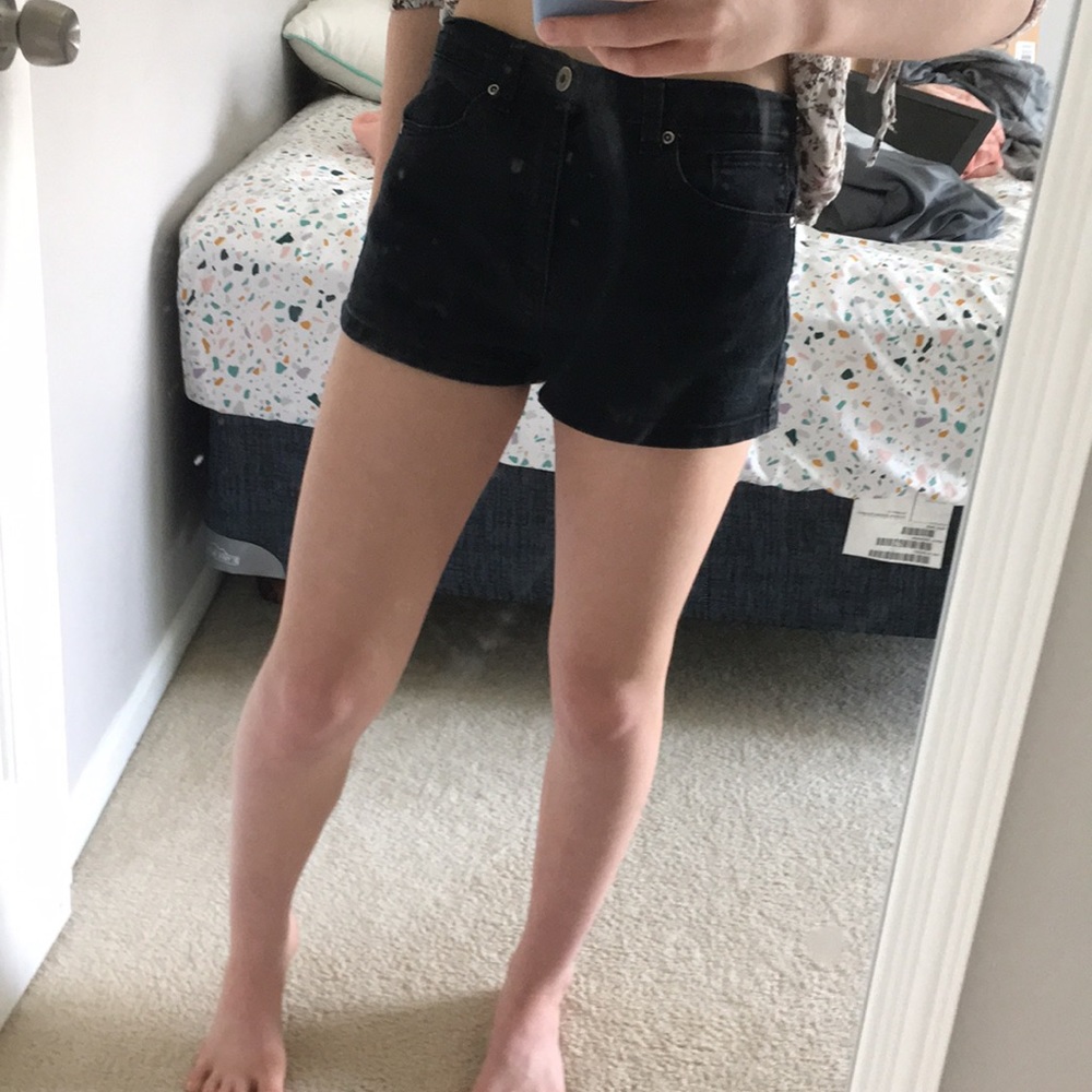 🌻Forever21 black jean shorts